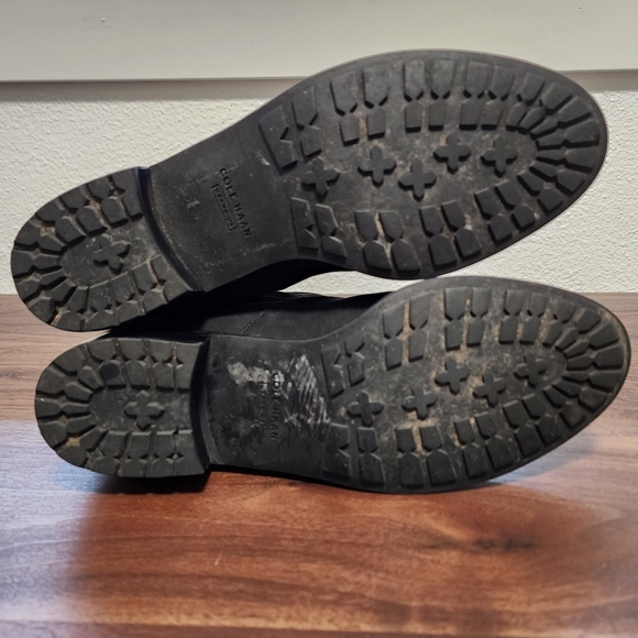 Cole Haan Jessup Moto Black Suede Boots - Picture 11 of 11